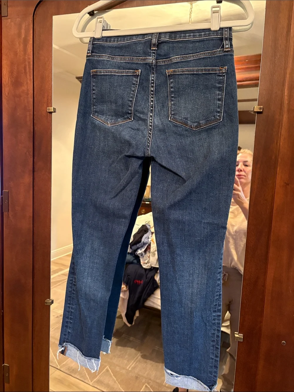 J. Crew Dark Blue Cropped Ankle Jeans